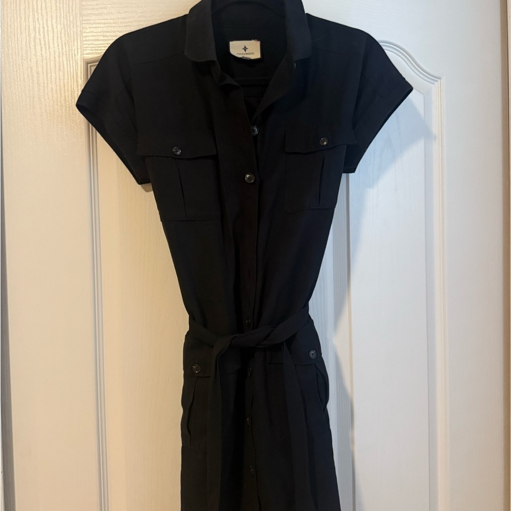 Tuckernuck Black Short-Sleeve Dress